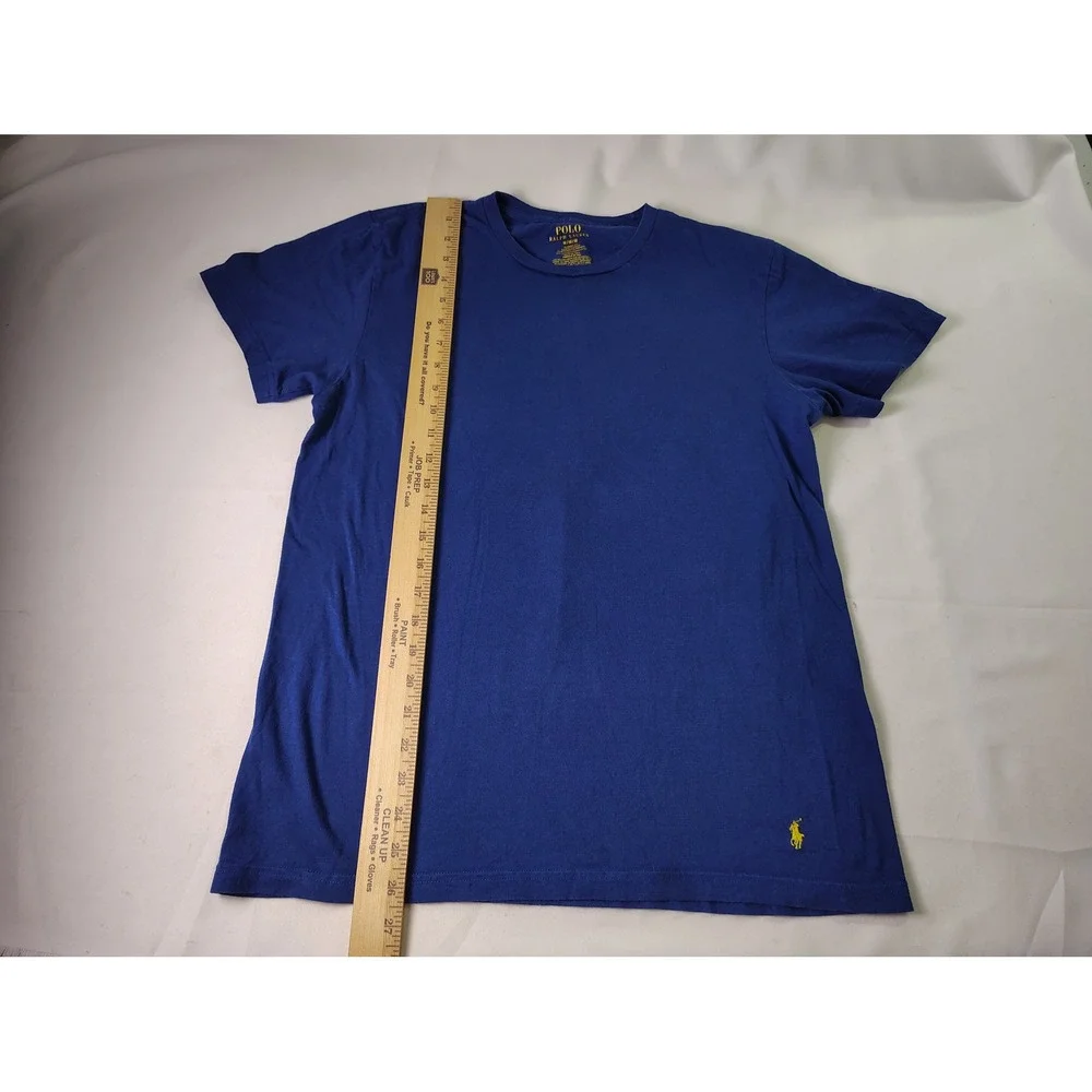 Polo‎ Ralph Lauren T Shirt Mens Medium M Blue Yellow Pony Classic Fit Tee